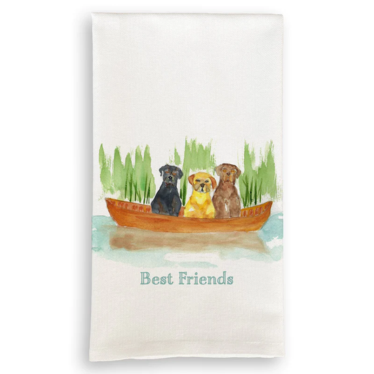 Labs in Boat Kitchen Towel