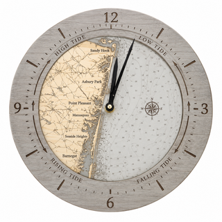 Sandy Hook to Barnegat Tide & Time Clock   16.50" Diameter
