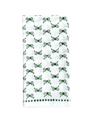 Set of 4   Organic Napkins   Bows
