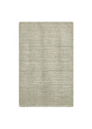Cut Stripe Hand Knotted Viscosewool Rug
