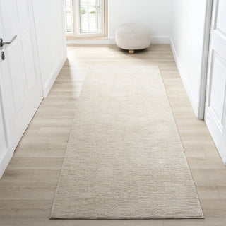 Modern Beige Transitional Abstract Power Loomed Rug
