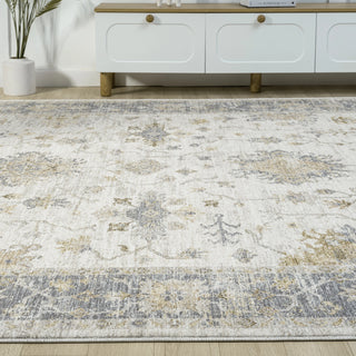 Elara Damask Farmhouse Indoor Area Rug
