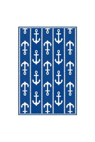 Anchor Blue White

