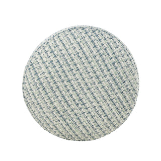 Interwoven Cylinder Multi Color Indoor Outdoor Pouf
