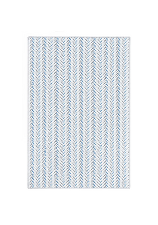 Lowell Blue Machine Washable Rug
