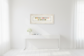 24" x 10"   Long Beach Island Signal Flag Frame
