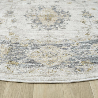 Elara Damask Farmhouse Indoor Area Rug
