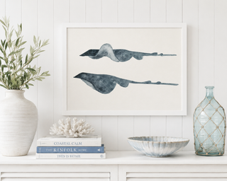 Watercolor Stingrays
