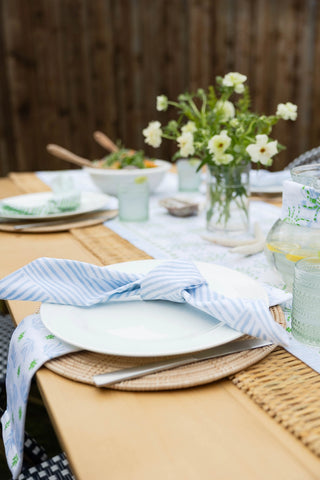 Set of 4   Organic Napkins   Striped
