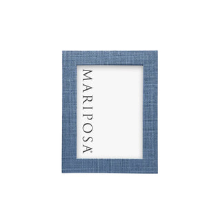 Indigo Faux Grasscloth Frame
