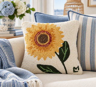 Sunflower Bloom 14" x 14" Pillow
