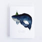 Blue Whale Birthday Card