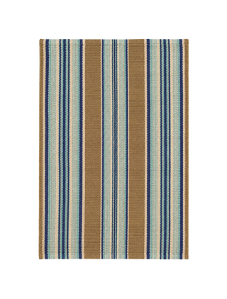 Heron Stripe Handwoven Cotton Rug
