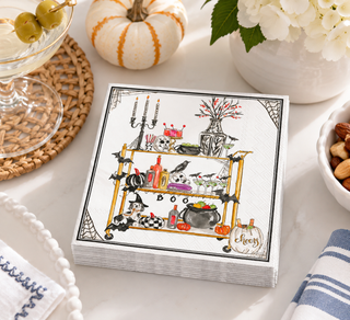 HALLOWEEN BAR CART COCKTAIL NAPKIN
