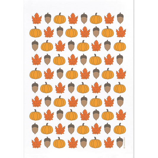 Fall Day Organic Cotton Hand Towel