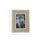 Gabriel 4x6 Photo Woven Reed Picture Frame with White Border