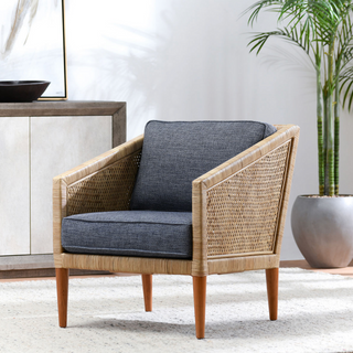 Kaitlin Accent Chair Natural/Blue
