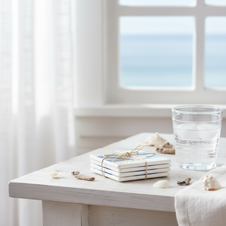 Hydrangea 4 Piece Coaster Set
