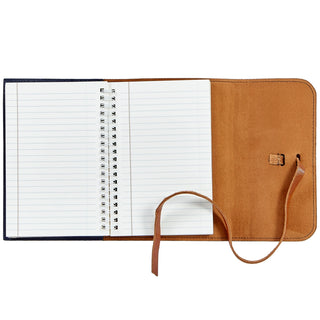 7" Leather Wrapped Refillable Journal
