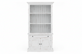 Edwardian Bookcase Architectural White   HRW
