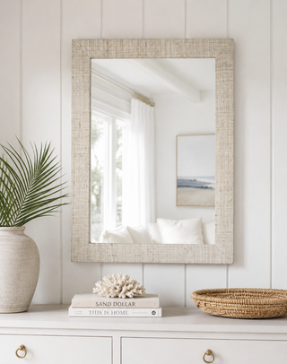 24" x 30" Rectangular Mirror Geometric Pattern
