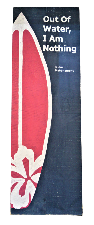 2x6 Surfboards IS board, VB, white Hibiscus