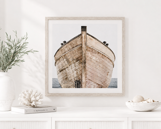 Seaworn Bows VI Driftwood Frame 21" x 21"
