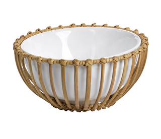Wicker & Bamboo Condiment Bowl I
