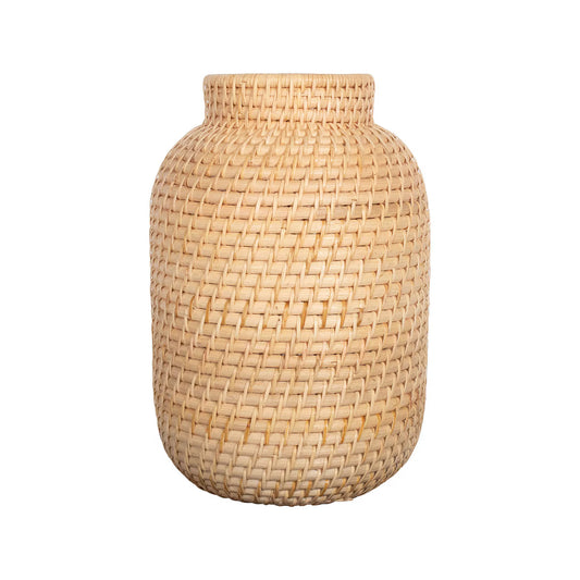 Rattan Cylindrial Vase