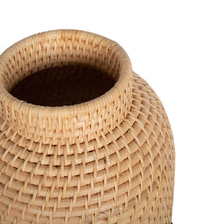 Rattan Cylindrial Vase
