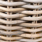 Mona Round Rattan Storage Baskets with Wheels Large