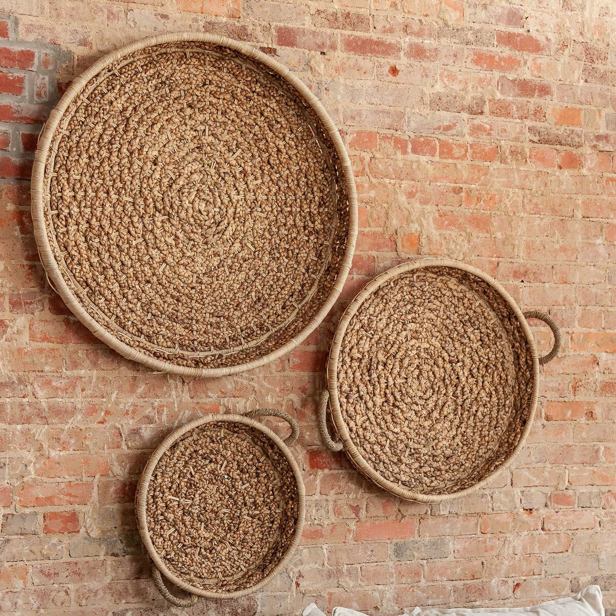 Gaia Round Woven Wall Decor Basket Medium
