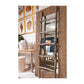 Avalone Leaning Abaca Mirror, 79"H, White Wash