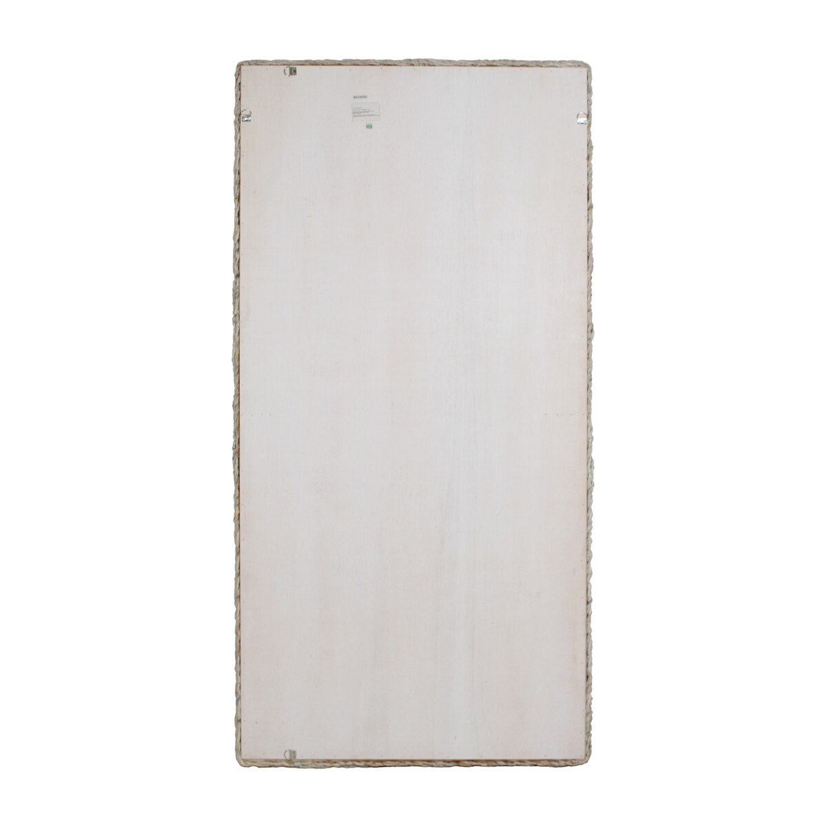 Avalone Leaning Abaca Mirror, 79"H, White Wash