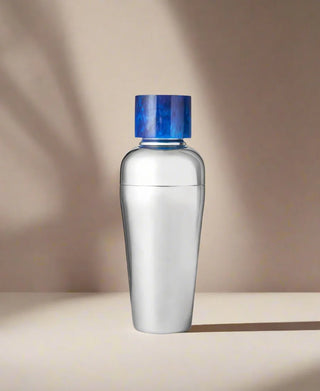 Azure Blue Resin & Stainless Steel Cocktail Shaker
