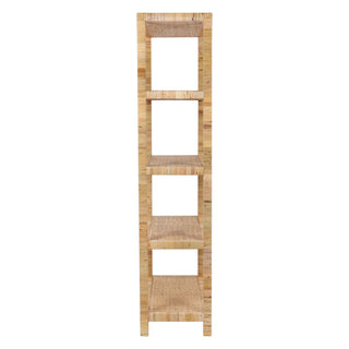Palma Rattan Wrapped Bookshelf, Antique Natural
