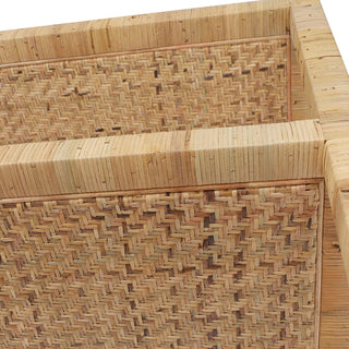 Palma Rattan Wrapped Bookshelf, Antique Natural
