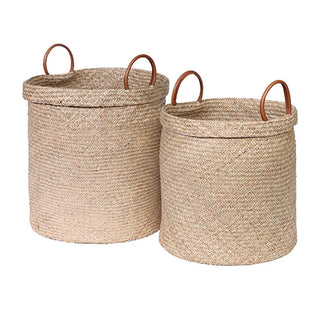 Corsa Mendong Round Basket   Set Of 2
