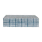 Abstract Grid Decorative Box, 12''W, Blue and Ivory