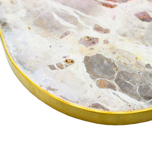 Brown Marble Pear Cheese Board