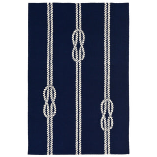 Navy Ropes Capri Rug 24" x 36"
