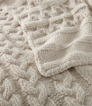 Cozy Knit Throw   Cable Knit
