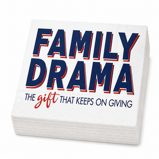 Family Drama Cocktail Napkin
