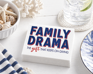 Family Drama Cocktail Napkin
