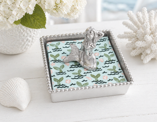Mermaid Beaded Napkin Box Set
