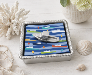 Motorboat Rope Napkin Box Set
