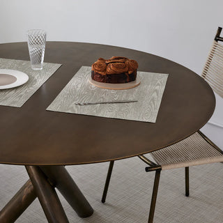 Set of 4   Woodgrain Placemats
