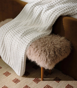 Cozy Knit Throw   Waffle Knit
