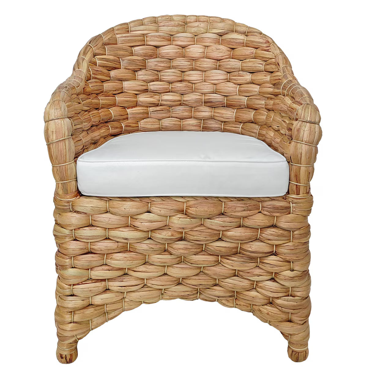 Atherton Wide Weave Water Hyacinth Dining Chair