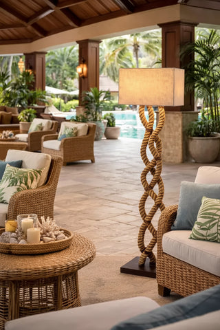 Island Knot Rope Floor Lamp
